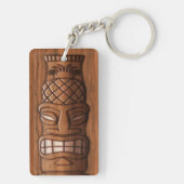 Wooden Tiki Mask Sleutelhanger (achterkant)