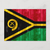 Wooden Vanuatan Flag Briefkaart (Voorkant)