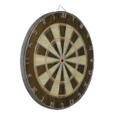 Wooden Veneer Dartboard Dartbord (Voorkant Links)