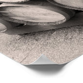 Wooden Whiskey-vaten Poster (Hoek)