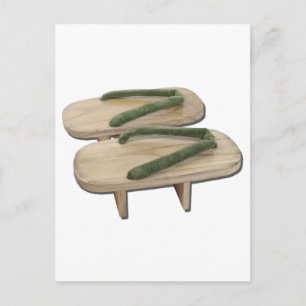 WoodenGetaShoes073011 Briefkaart