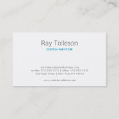 Woodgrain en Carte de visite gris (Dos)