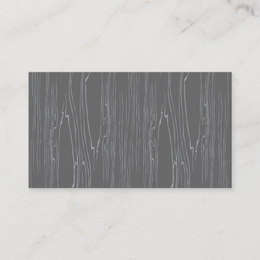 Woodgrain en Carte de visite gris (Devant)