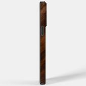 Woodgrain Gelakt Hout Visgraat Aangepaste Naam Case-Mate iPhone Case (Achterkant / Rechts)