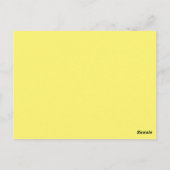 Woodgrain Mod Heart Numéro de table Carte postale, (Dos)