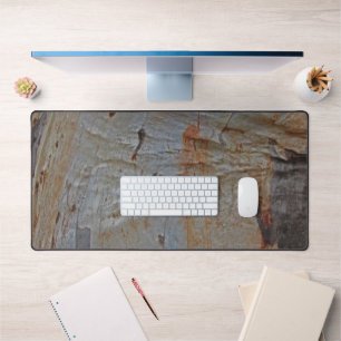 Woodgrain Tree Bark Foto Bruin Tan Outdoor Rustiek Bureaumat