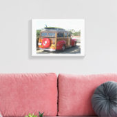 Woodie Wagon Canvas Afdruk (Insitu (Woonkamer))