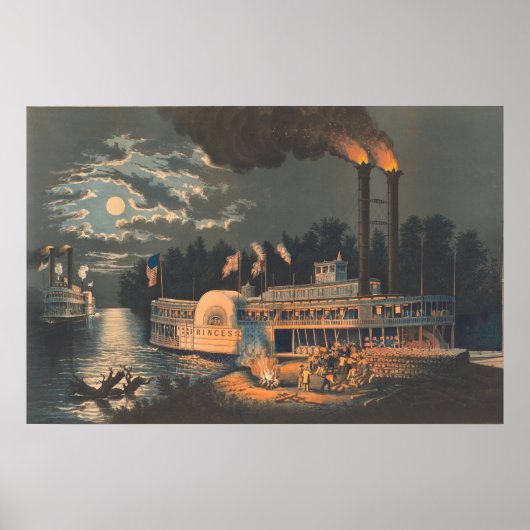 "Wooding Up" - Frances FB Palmer Fine Art Poster (Voorkant)