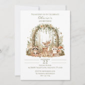 Woodland - 1er anniversaire Invitation (Devant)