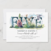 Woodland 5e - 5e anniversaire Invitation (Devant)
