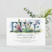 Woodland 5e - 5e anniversaire Invitation (Debout devant)