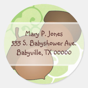 Woodland Acorns Adreslabel Stickers