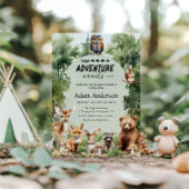 Woodland Adventure Awaits Baby Shower Kaart