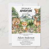 Woodland Adventure Baby Shower Invitation | Forest (Devant)