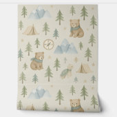 Woodland Adventure boy Kwekerij Behang Beren (Afrollen)