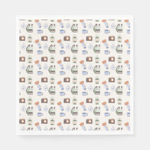 Woodland Adventure wacht op Camping Baby shower Servet