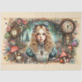 Woodland Alice Sprookjesdecoupage Tissuepapier (Voorkant)