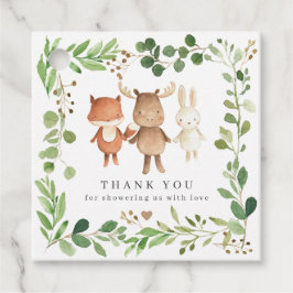 Woodland Animal Baby Shower Favor Tags | Gift Tags Bedankjes Labels
