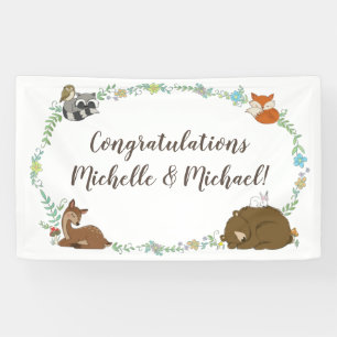 Woodland Animal Baby shower Spandoek