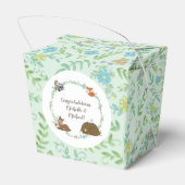 Woodland Animal Baby shower Spring Bedankdoosjes (Achterkant)