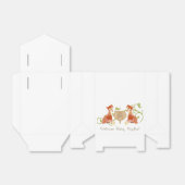 Woodland Animal Creatures, Fox n Vines Newborn Bedankdoosjes (Uitgevouwen)