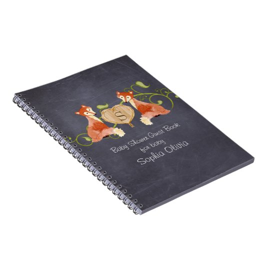 Woodland Animal Creatures, Fox n Vines Newborn Notitieboek (Rechterzijde)