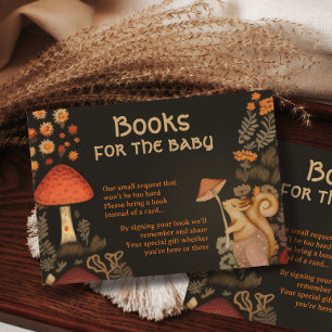 Woodland Animal Enchanted Breng een boek voor Baby Informatiekaartje