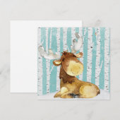 Woodland Animal Friends in Winter Forest- Deer (Voorkant / Achterkant)