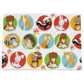 Woodland Animal party grote cadezak Groot Cadeauzakje (Voorkant)