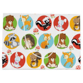 Woodland Animal party grote cadezak Groot Cadeauzakje (Achterkant)