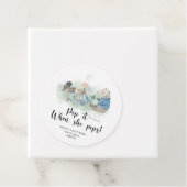 Woodland animal - Pop het als ze pop baby shower Bedankjes Labels (In situ)