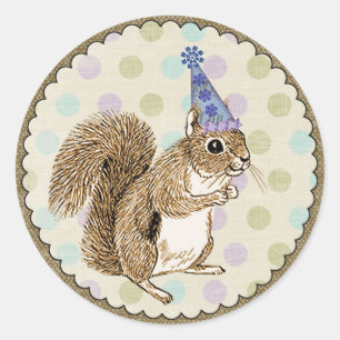 Woodland Animal Squirrel Sticker