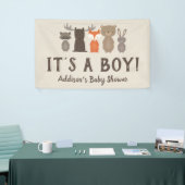 Woodland Animal Theme Baby shower Banner Groot (Beurs)