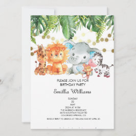Woodland Animals Adventure Baby shower Kaart