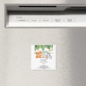 Woodland Animals Adventure Baby shower Magneet (Insitu (Vaatwasser))