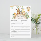 Woodland Animals Baby Predics & Advice Shower (Staand voorkant)