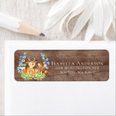 Woodland Animals Baby shower Adres Label (Insitu)