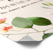 Woodland Animals Baby shower Guess Spelbord Poster (Hoek)