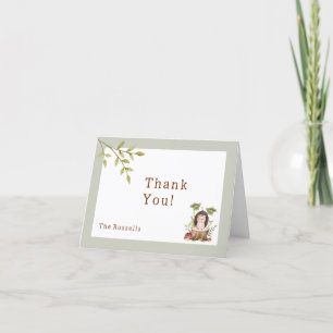 Woodland Animals Baby shower Hedgehog Bedankt