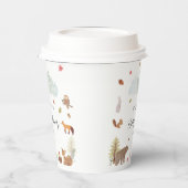 Woodland Animals Baby shower Party Papieren Bekers (Links)