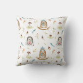 Woodland Animals Beer decoratief kussen (Achterkant)