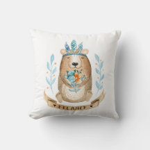 Woodland Animals Beer decoratief kussen