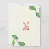 Woodland Animals Birthday Invitation Kaart (Achterkant)