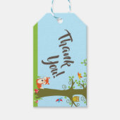 Woodland Animals Birthday Party Cadeaulabel (Voorkant)