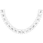 Woodland Animals Boek Thema Kleur Uw Eigen Vlaggetjes (Alle)