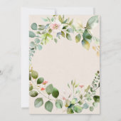 Woodland Animals Boho Boy Baby shower Kaart (Achterkant)