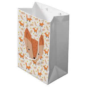 Woodland Animals Boho Design Fox Medium Cadeauzakje
