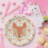 Woodland Animals Boho Design Fox Papieren Bordje (Feest)