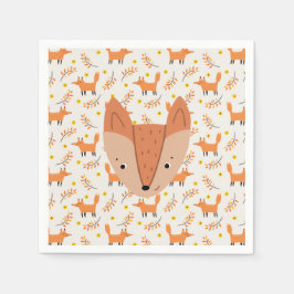 Woodland Animals Boho Design Fox Servet