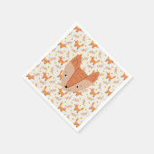Woodland Animals Boho Design Fox Servet (Hoek)